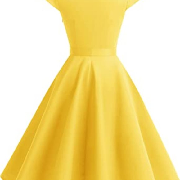 Wedtrend Women's 1950s Retro Vintage Swing Dress - Picture 3 of 7